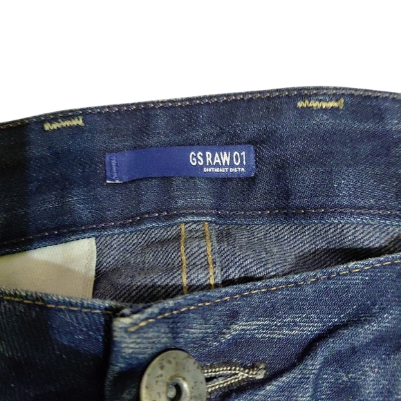 G STAR Raw Jeans Men's Button Fly Size 34 X 32 Boot Cut Straight Leg Denim - Picture 6 of 13